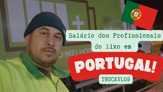 Último vídeo nesse Trabalho |Salário Caminhão de Lixo em Portugal,Lisboa. (07/12/2022)