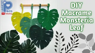 DIY Macrame Monstera leaf