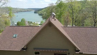 How to climb up a steep roof, 12/12  pitch