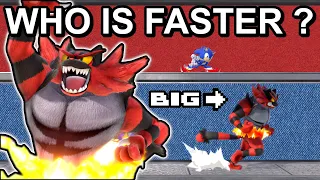 Who Is FASTER Than BIG INCINEROAR? - Super Smash Bros. Ultimate