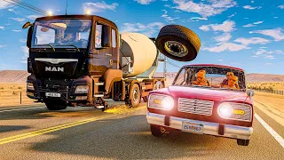 [4K] Highway and Roads Car Crashes #08 🔥 BeamNG.drive