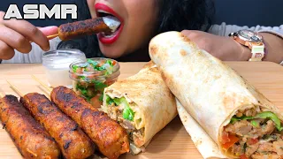 CHICKEN KEBAB ASMR & ASMR CHICKEN SHAWARMA | SHOARMA EATING ASMR | SPICY CHICKEN KEBAB