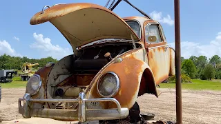 VW Beetle Restoration - Complete Body Removal & Full Chassis Teardown