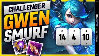 CHALLENGER GWEN SMURF HECTOR teaches YOU TO CARRY - Gwen Gameplay Guide