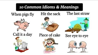 10 Idioms you MUST know! || #idioms #idiomas