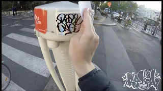 Paris : Graffiti Tagging mission 1 (Markers- Stickers- Bombing)