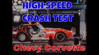 1973 CHEVROLET CORVETTE HIGH SPEED CRASH TEST w/ AIRBAGS  88514