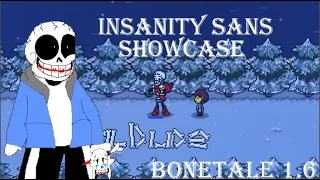 Insanity Sans Gameplay & Showcase! (Bonetale 1.6 Custom Character)