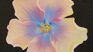 Hibiscus Flower Blossom Acrylic Painting LIVE Tutorial