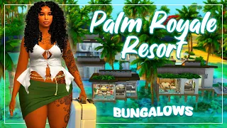 FUNCTIONAL RESORT in The Sims 4🌴 PALM ROYALE RESORT🌴 SIMS 4 SPEED BUILD