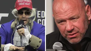 Dana White REACTS to Colby Covington Leon Edwards Dad Trashtalk