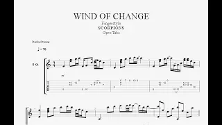 (Scorpions)  Wind Of Change - Fingerstyle Free tab - Gpro Tabs