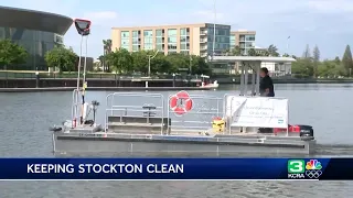 The City of Stockton is working to keep it's waterfront clean