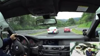 M5 vs M5 Competition Package Taxi Nordschleife