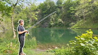 Fishing an old ABANDONED Quarry... (The Rumours were true!) 😯