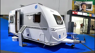 Knaus Sport SP 450 FU Caravan Camping travel trailer all new model 2024 walkaround + interior K1443