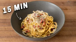 Easy Carbonara in 15 Minutes