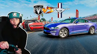 Ford Mustang vs Dodge Hellcat Redeye: DRAG RACE in BeamNG Drive Mods | Major Plays