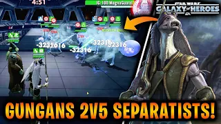Gungans 2v5 General Grievous and Separatists! | Captain Tarpals Initial Gameplay Review