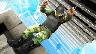 GTA 5 Army Soldier • Jumping Fails (Euphoria Ragdolls)
