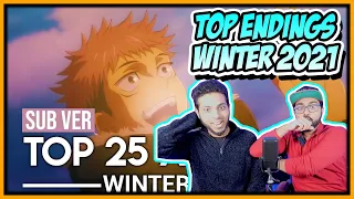 TOP 25 ANIME ENDINGS WINTER 2021 REACTION