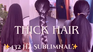 432 Hz | thick hair subliminal