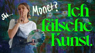 KUNST FÄLSCHEN? Schaffe ich es einen neuen Monet zu malen? #Kunstdoku // I'mJette