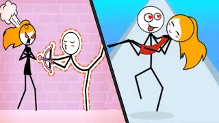 THROUGH THE WALL vs RUN NOW - New Levels Super UPDATE Satisfying Double Stickman Gameplay ios APK