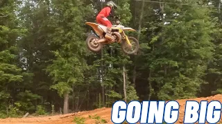 First Ride On The New Track!..(MASSIVE JUMP!)