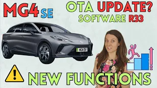 MG4 SE Software Update: Issues Fixed & New Features in R33 (But Wait...!)