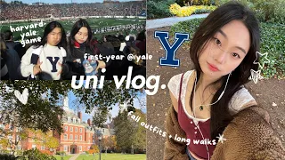 week in my life @ yale 🐶: harvard-yale game, productive study days, k-pop dance show