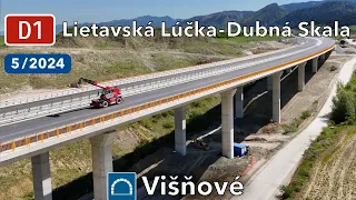 Construction of Slovak Highway D1 Lietavská Lúčka - Dubná Skala (May 2024)