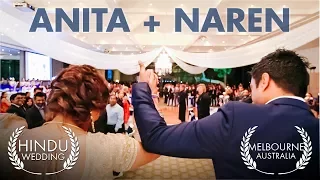 Hindu wedding video Melbourne Anita + Naren, Leonda by the Yarra reception venue, White Heights
