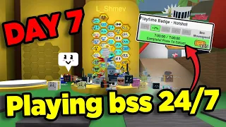 I played Bee Swarm Simulator for 7 days Straight | My progress so far