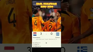 Hasil Kualifikasi Euro 2024 | Belanda vs Yunani