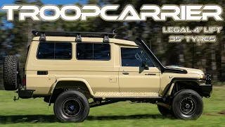Ultimate VDJ78R Troopcarrier Build - LEGAL 4" Lift, Coil Converted, 35s, 3" Exhaust and MUCH MORE