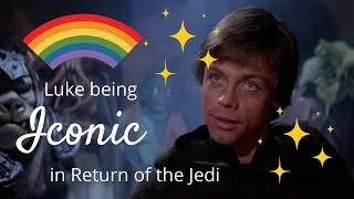 Luke Skywalker being ✨Iconic✨ in Return of the Jedi