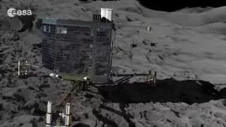 Philae Lander Rosetta Mission Landing on a Comet - Animation Video