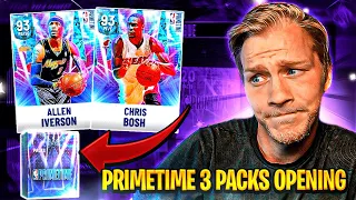 PRIMETIME 3 PACK OPENING! CAN WE PULL IVERSON OR BOSH???