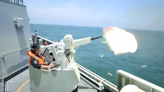 Three theater commands of PLA hold live-fire maritime exercises