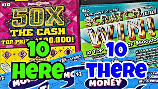 50X THE CASH & SCRATCH AND WIN LOTTERY SCRATCH OFF TICKETS! #scratchers #lottery #scratchofftickets