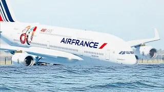 Airfrance A380 OVERRUNS The Runway!!! | X-Plane 11