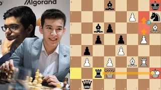 Queen Sacrifice From Another World! || N. Abdusattorov vs Anish Giri || Round 1 Super Bet Champions