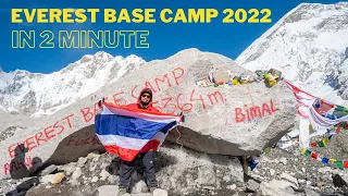 Everest Base Camp Trek (Oct 2022) in 2 minute. #nepal #ebc #everestbasecamptrek #himalayas #asia