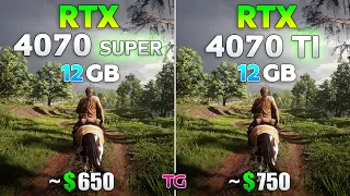 RTX 4070 SUPER vs RTX 4070 Ti - Test in 10 Games