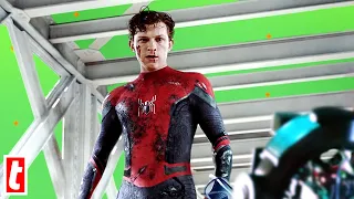 Tom Holland On The Set Of Spider-Man