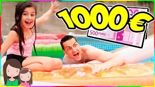 Wer ZULETZT in den POOL FÄLLT gewinnt 1000€ 😆 Last to fall into the pool challenge💶 Alles Ava