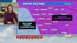 Storm System Will Bring Weekend Snow To North Texas