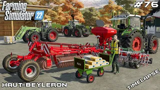 Expanding and reseeding GRASS FIELDS | Animals on Haut-Beyleron | Farming Simulator 22 | Episode 76