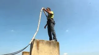 Ropejumping Moldova 28.07.2013 г.Прыжок спиной вниз.